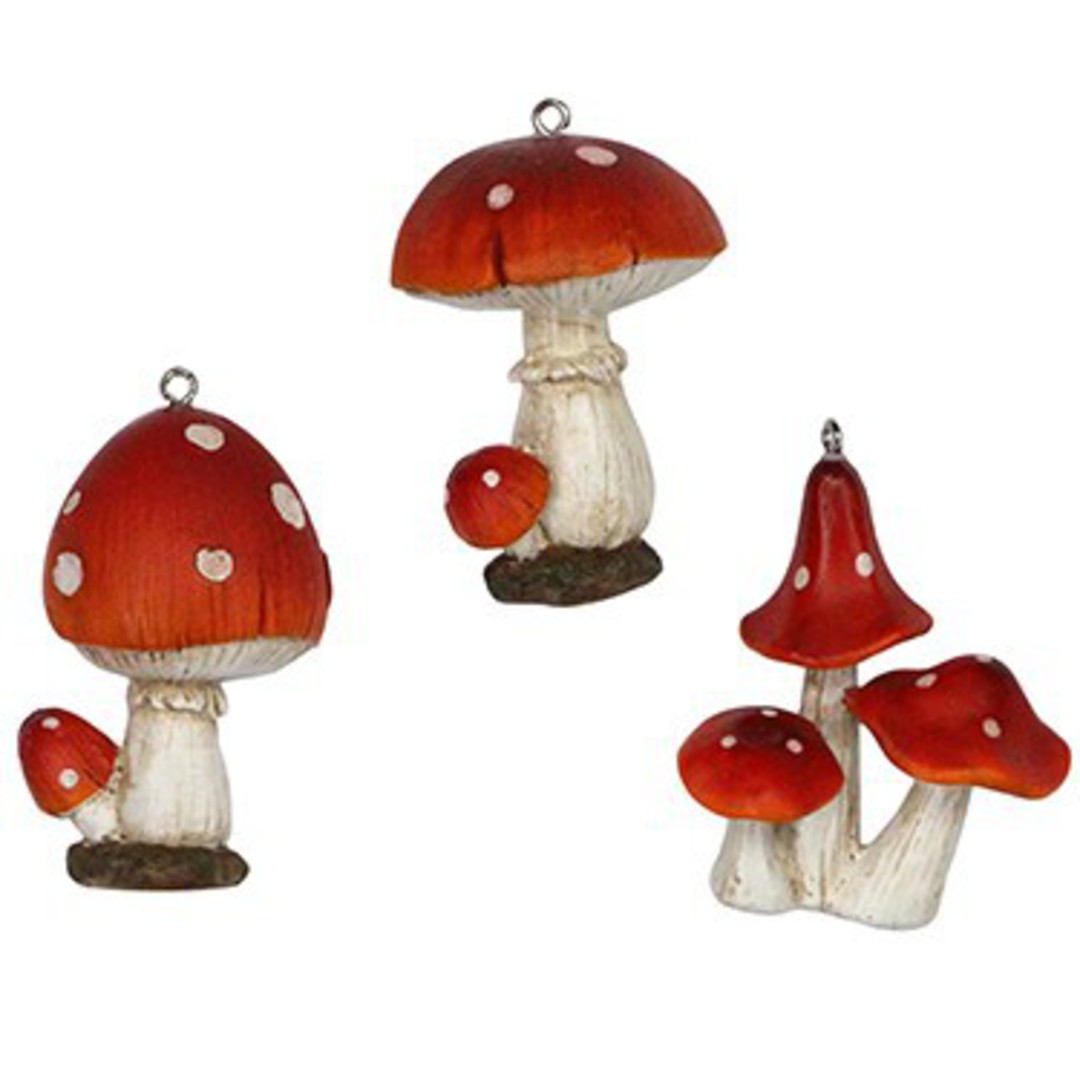 Resin Mushrooms 6cm image 0